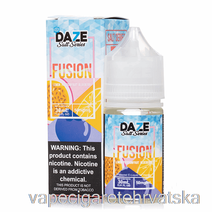 Vape Cigarete Ledeni Limun Passionfruit Borovnica - 7 Daze Fusion Sol - 30 Ml 50 Mg